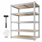 Estante Metálica Ajustável de 5 Níveis com Capacidade de 915 kg – FlexiRack™