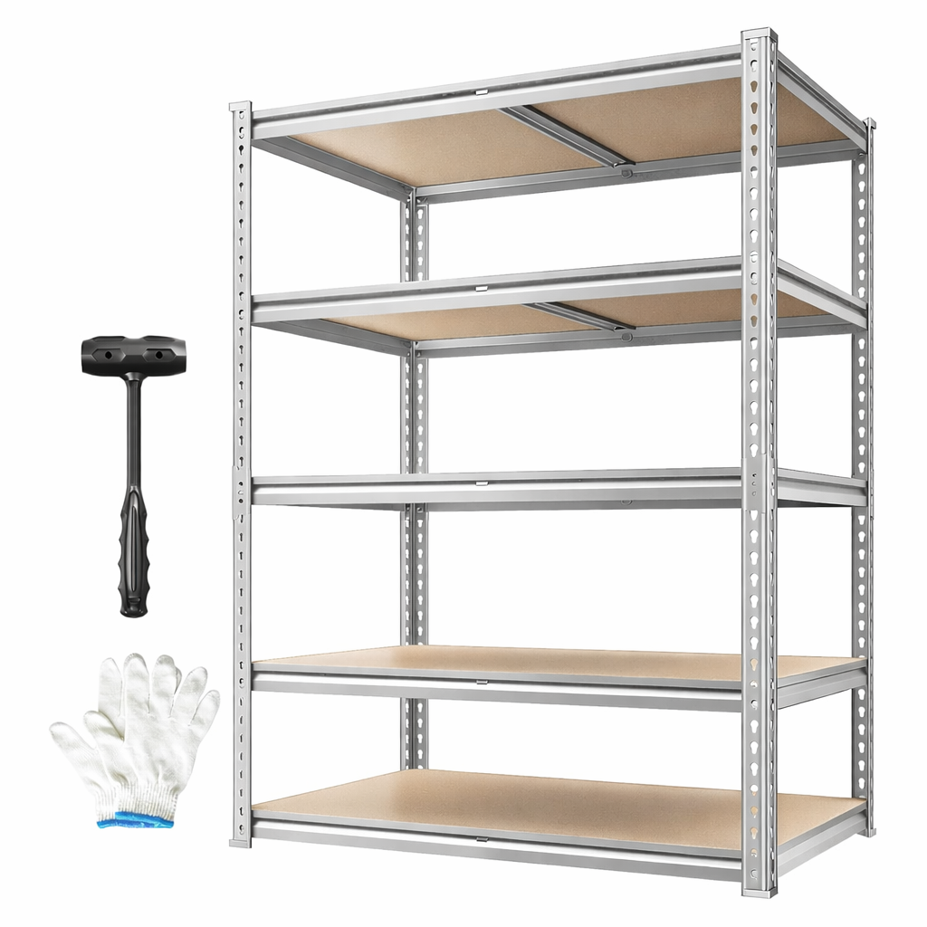 Estante Metálica Ajustável de 5 Níveis com Capacidade de 915 kg – FlexiRack™