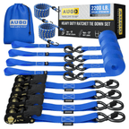 Kit 15pc de Cintas de Amarração com Catraca de 5m e Força de Ruptura de 1000kg – CargoClinch™